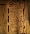 932 - Inscription in the “Fluwelen Grot”